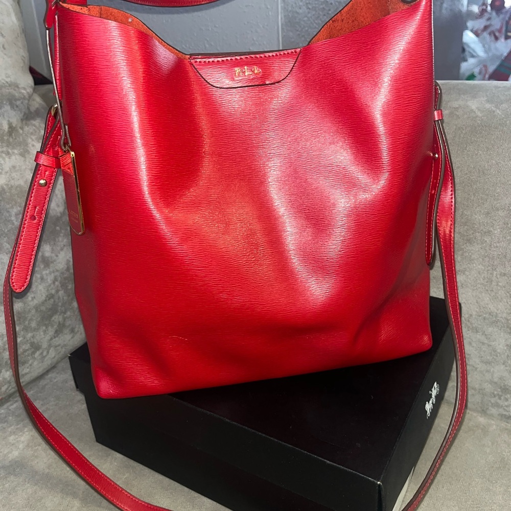 Red Ralph Lauren Tote Bag